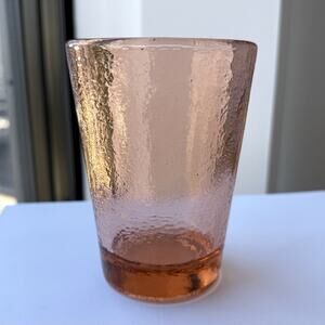 Fire and Light Recycled Glass 12oz Tumbler Copper Orange - 4 3/4”